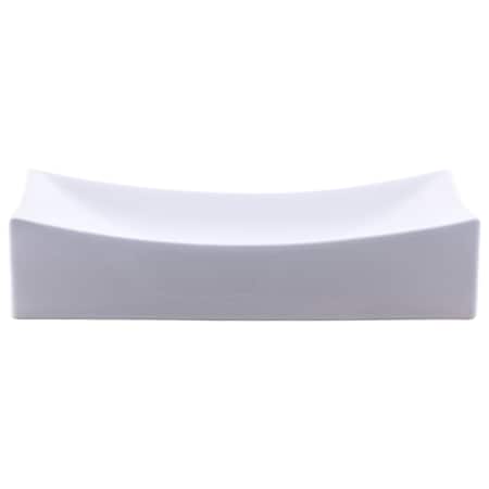 Novatto Modern White Porcelain Vessel Sink, No Overflow NP-01141